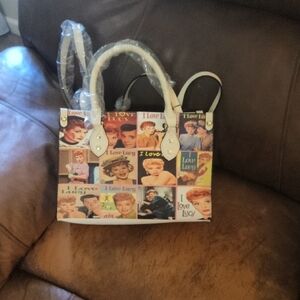 I Love Lucy Tote Bag with Retro Print